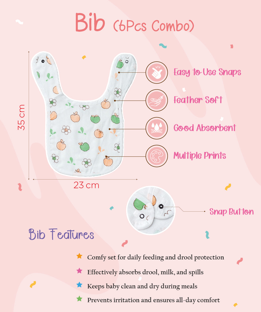Muslin Bib Combo A