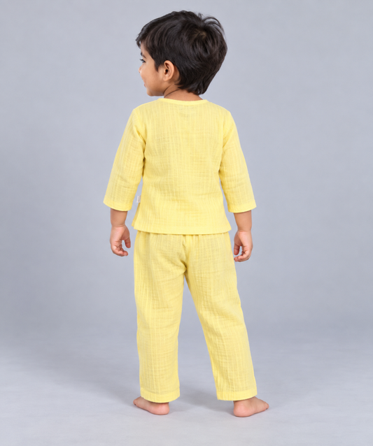 Muslin Bubble Crinkle Pyjamas Set (FO) - Crayola