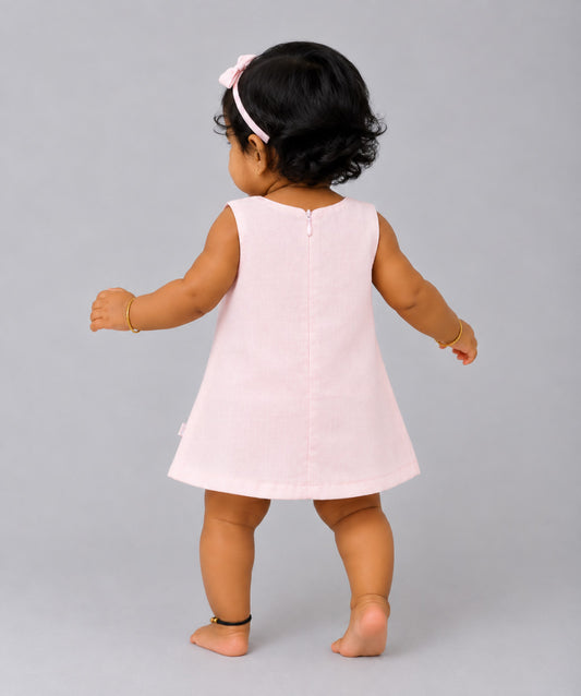 Muslin Boho Frock - Salsa Rose Blushy