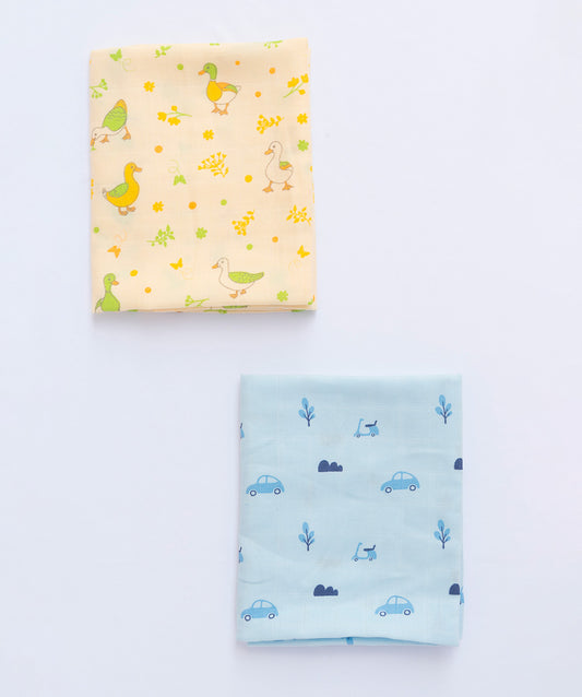 Muslin Towel (70X70CM) 2 PCS Combo Pack 1