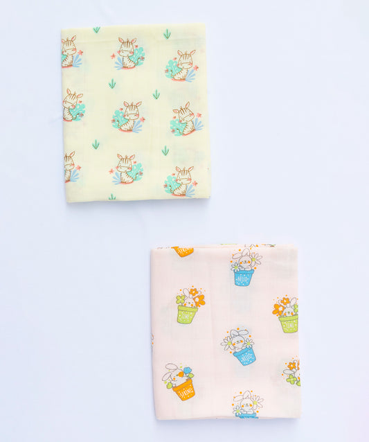 Muslin Towel (70X70CM) 2 PCS Combo Pack 2