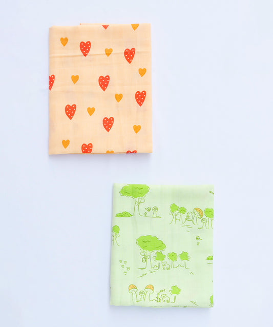 Muslin Towel (70X70CM) 2 PCS Combo Pack 3