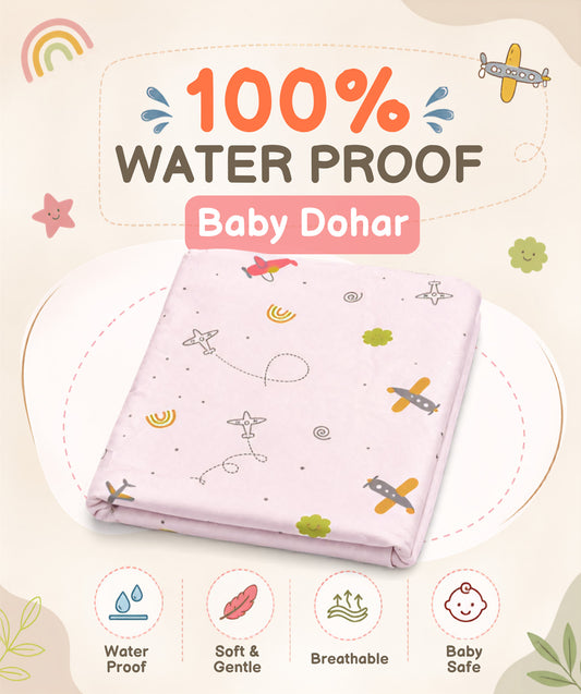Poplin Cotton Dohar (Premium Bed Protector) - Salsa Rose Airjet