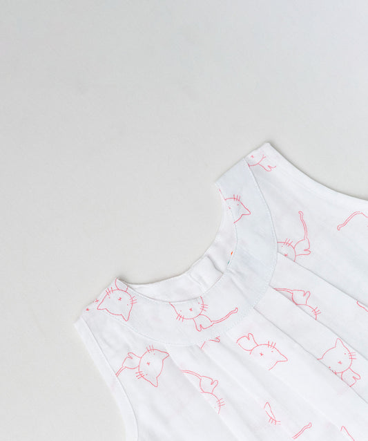 Muslin Pintuck Frock - Kitty