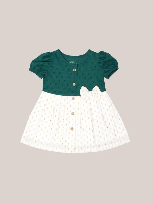 Lurex Dobby Frock - Shimmer Opal