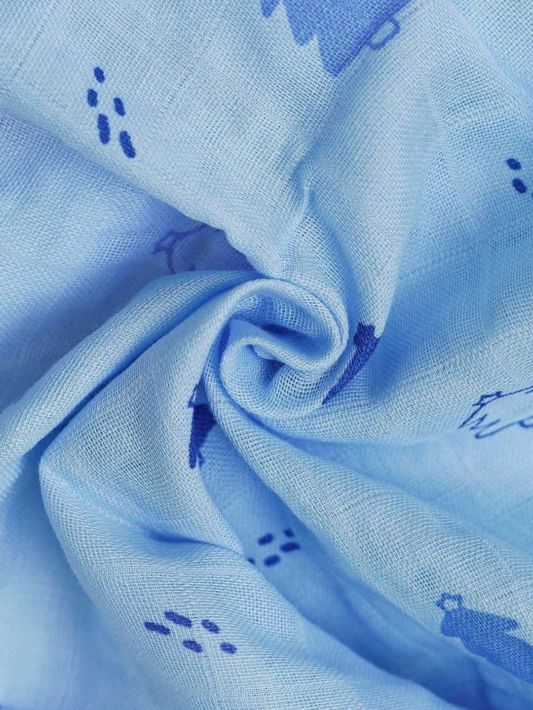 Muslin Night Suit - Blue Fir Tree