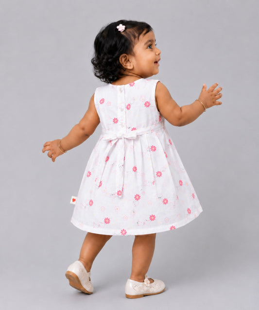 Muslin Pintuck Frock - Smile