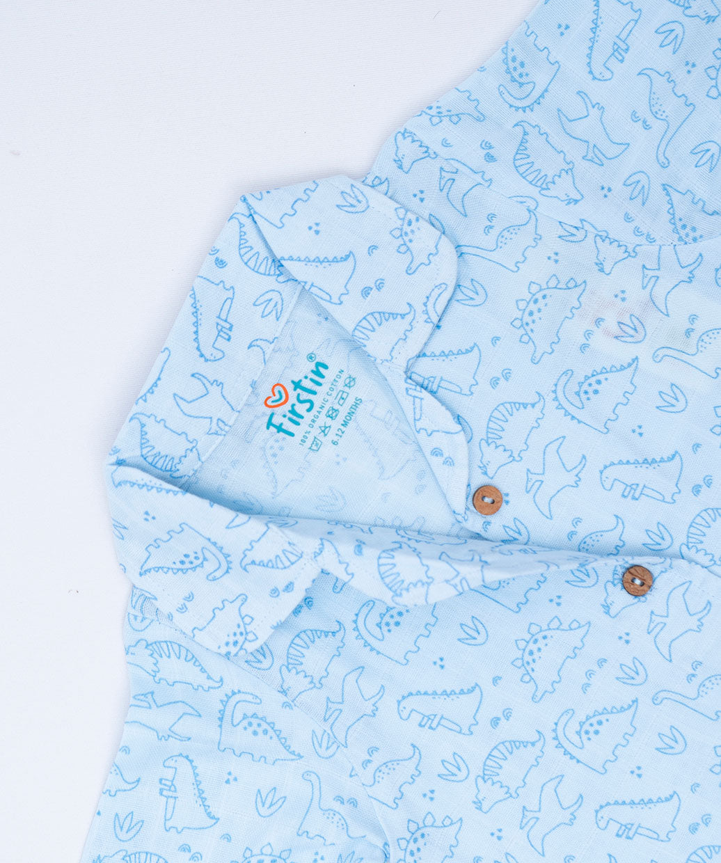 Muslin Night Suit - B. Tiny Dinos