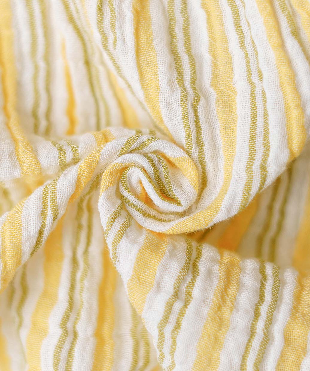 Y/D Muslin Crinkle Breezy Frock Full Sleeve - Pencil Stripe