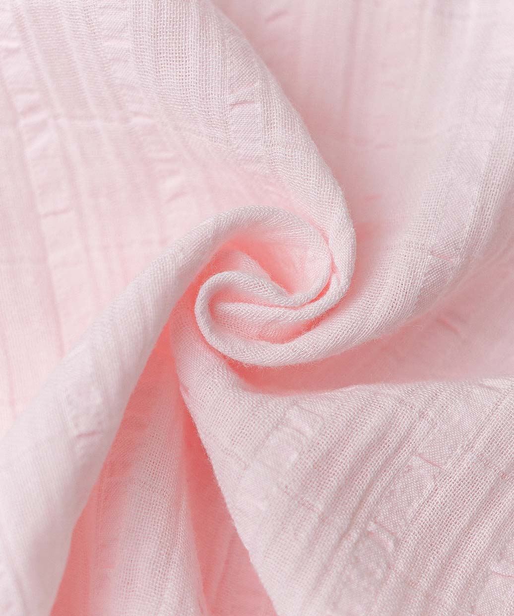 Muslin Seer Sucker Fusion Shirt-Shorts Set - Lt. Pink