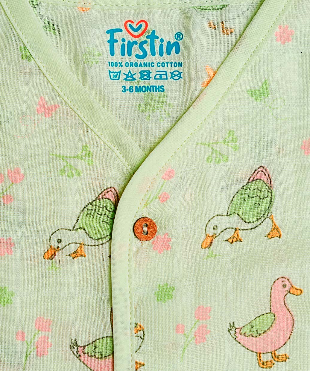 Lime Cream Runner Duck Muslin Jablas Shorts Set Sleeveless