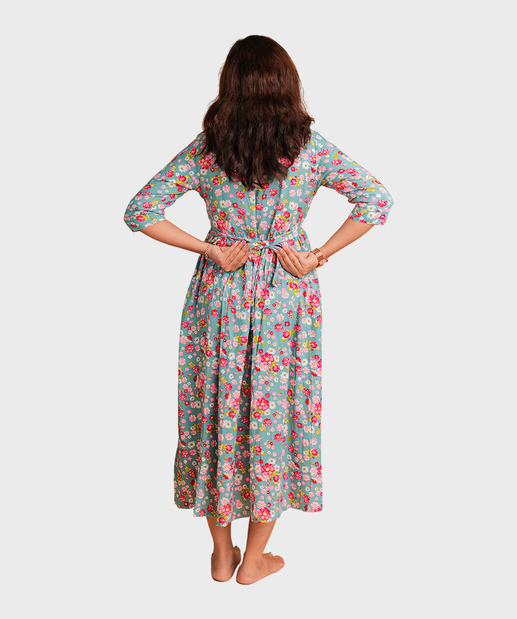 Feeding Maxi Gown - Glacier