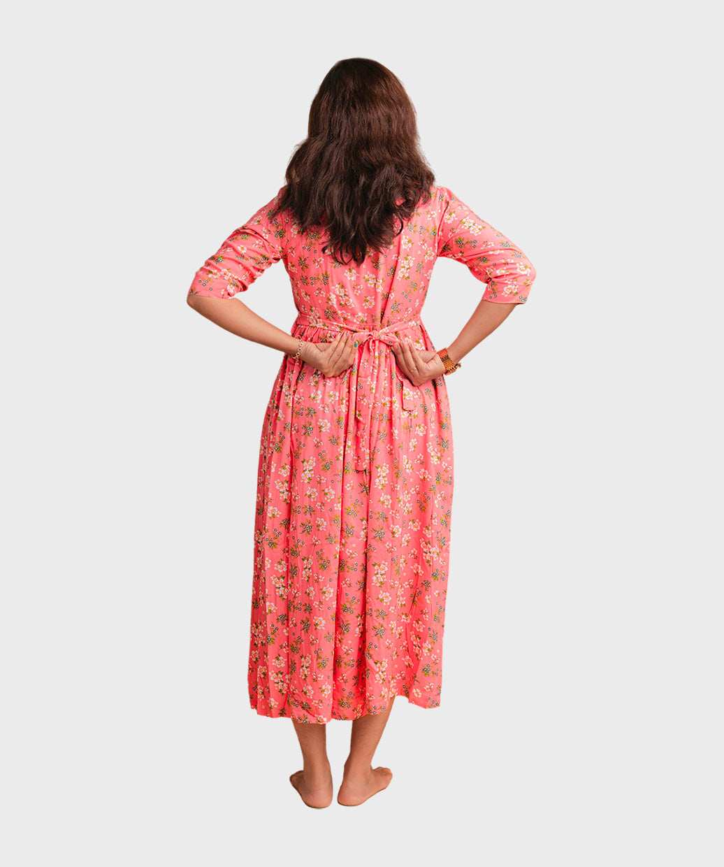 Feeding Maxi Gown - Raspberry