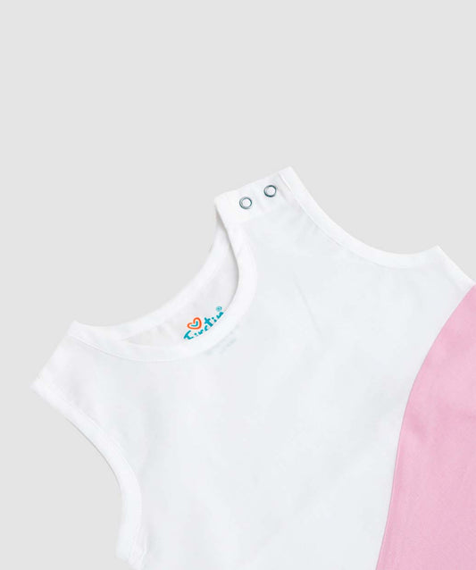 Organic Cotton Duo Jabla-Shorts Set Sleeveless - White