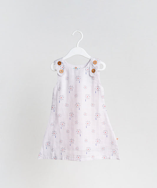Muslin Tent Frock - Lilac Hint Floral