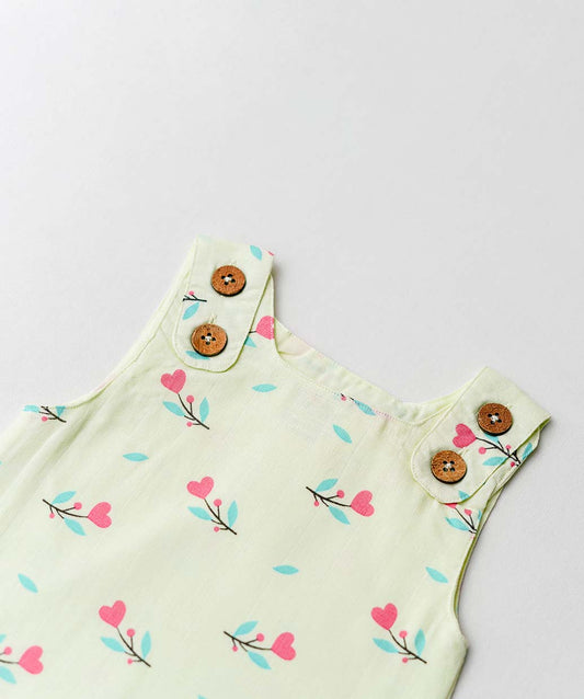 Muslin Tent Frock - Lime Cream Anthurium