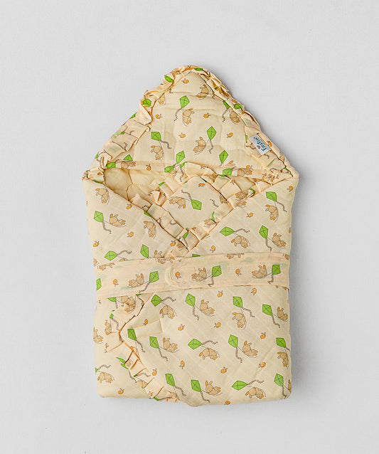 Muslin Vanilla Bunny Kite Baby Wrap Bed