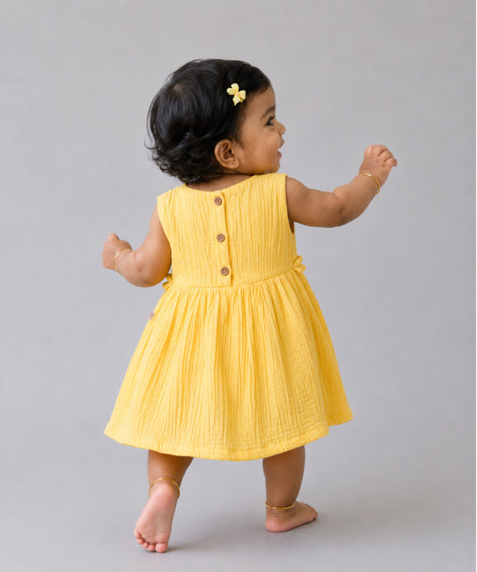 Muslin Bubble Crinkle Grace Frock - Crayola