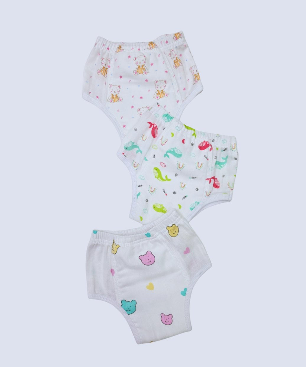 Muslin ULTRA Padded Underwear 3 Pc Pack Combo 3