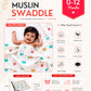 Muslin Swaddle kitty Cat 120X120Cm