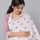 Poplin Feeding Apron Salsa Rose Viola