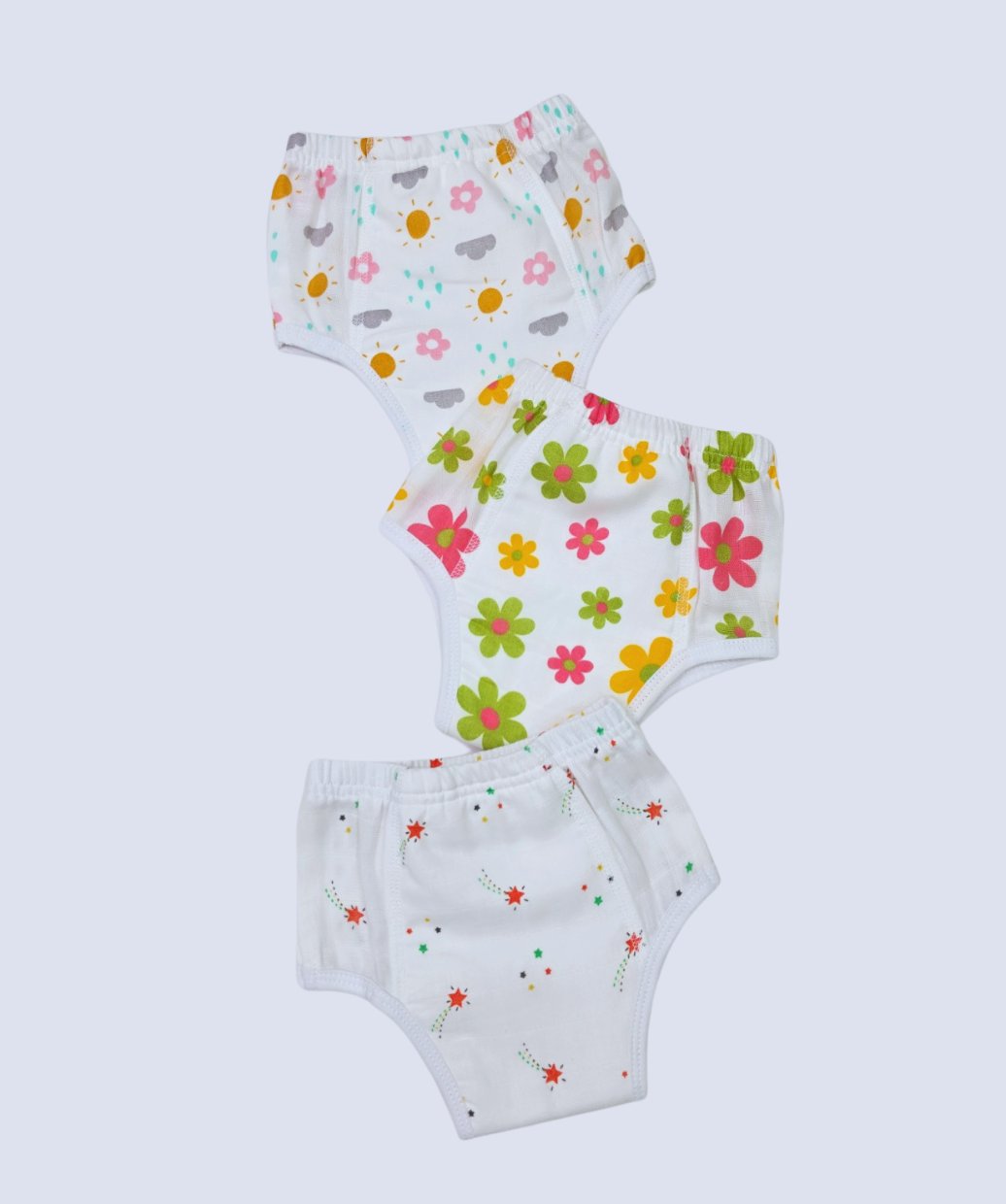 Muslin ULTRA Padded Underwear 3 Pc Pack Combo 4