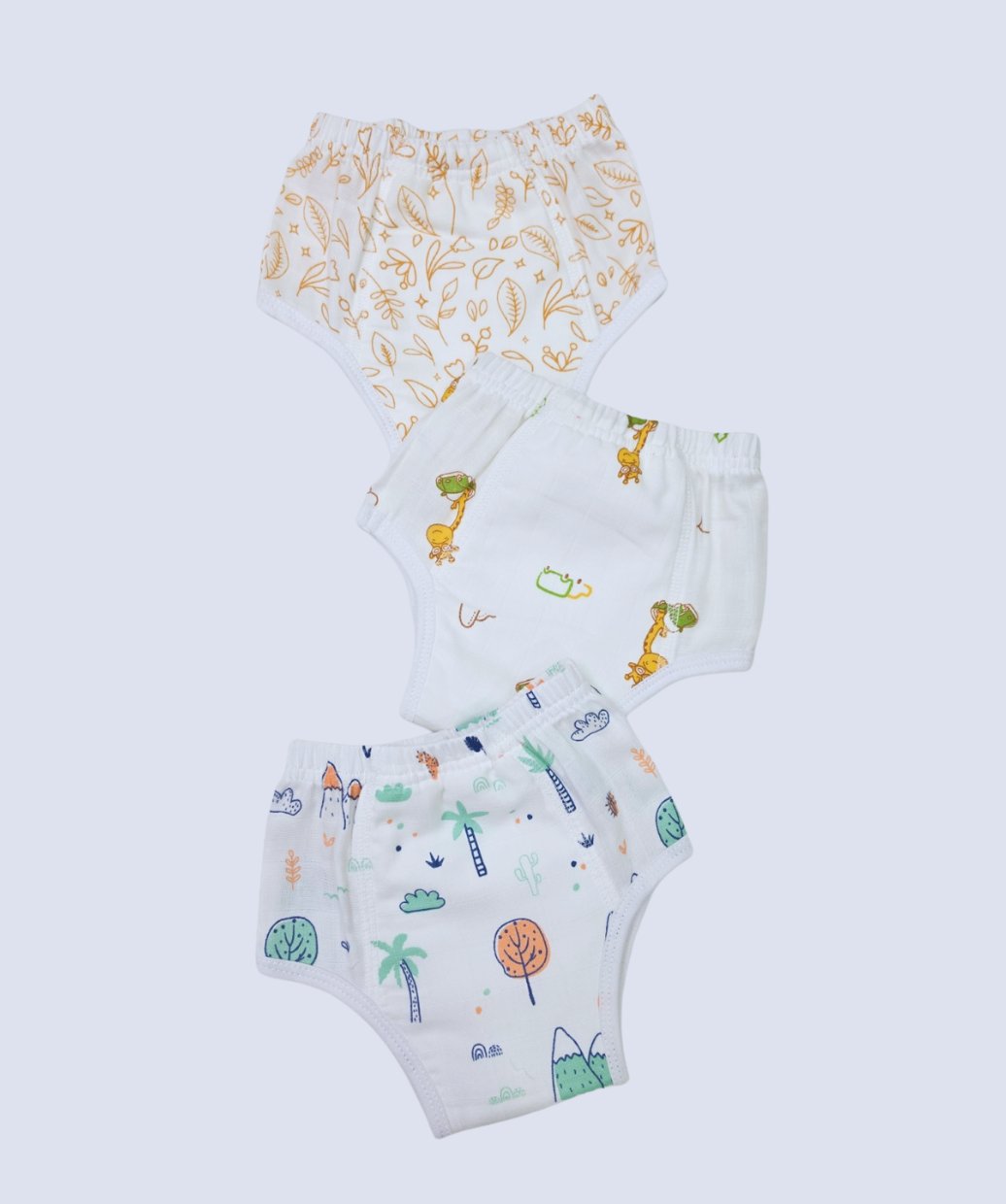 Muslin ULTRA Padded Underwear 3 Pc Pack Combo 1