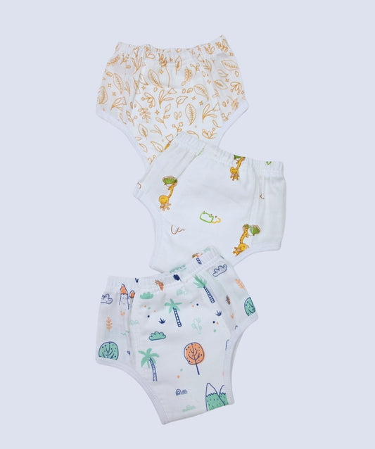 Muslin ULTRA Padded Underwear 3 Pc Pack Combo 1