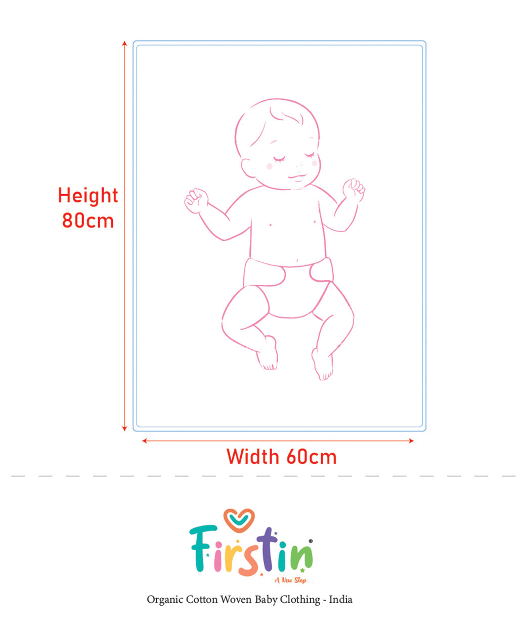 Poplin  Cotton  Dohar (Mattress Protector/Receiving Sheet) - Apricot Sherbet Backpack