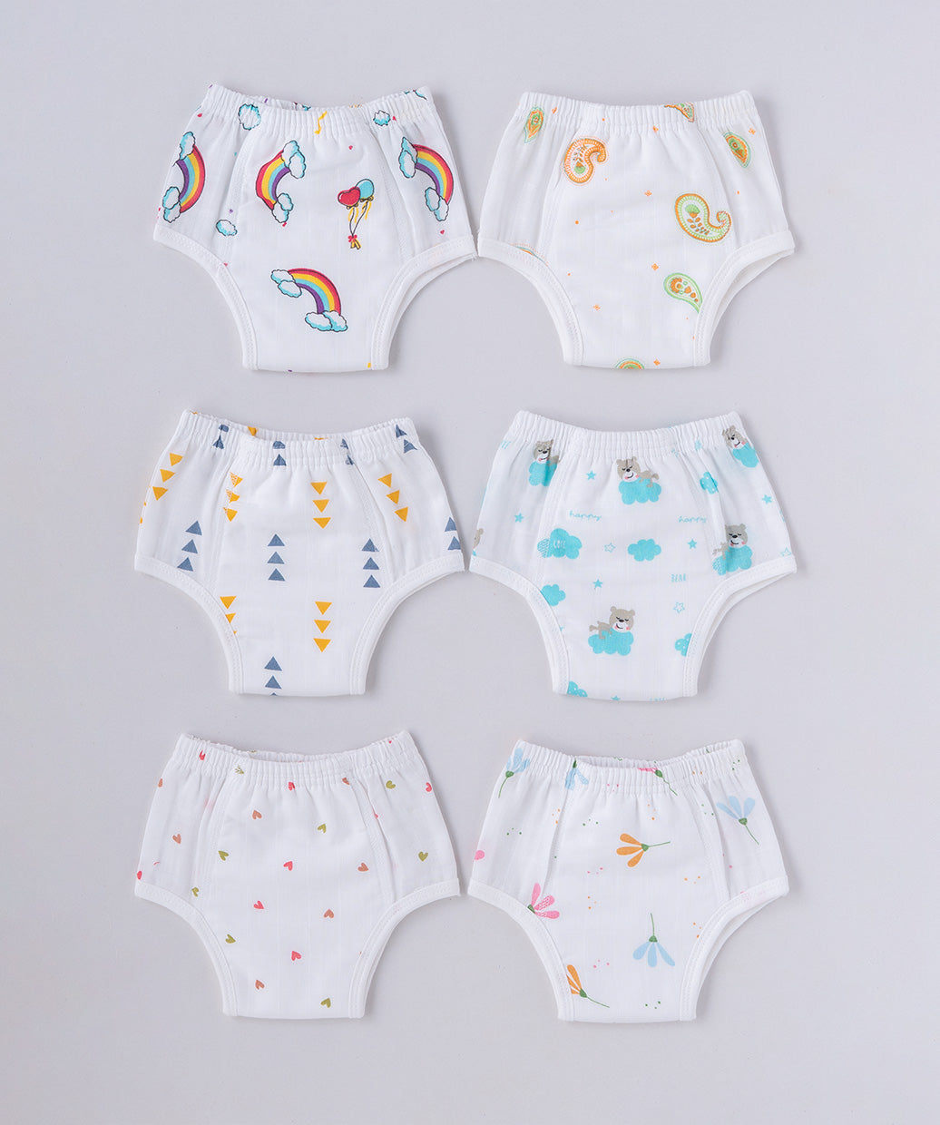 Muslin ULTRA Padded Underwear 6 Pc Pack Combo 7