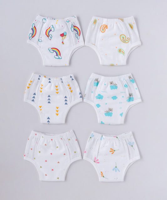 Muslin ULTRA Padded Underwear 6 Pc Pack Combo 7