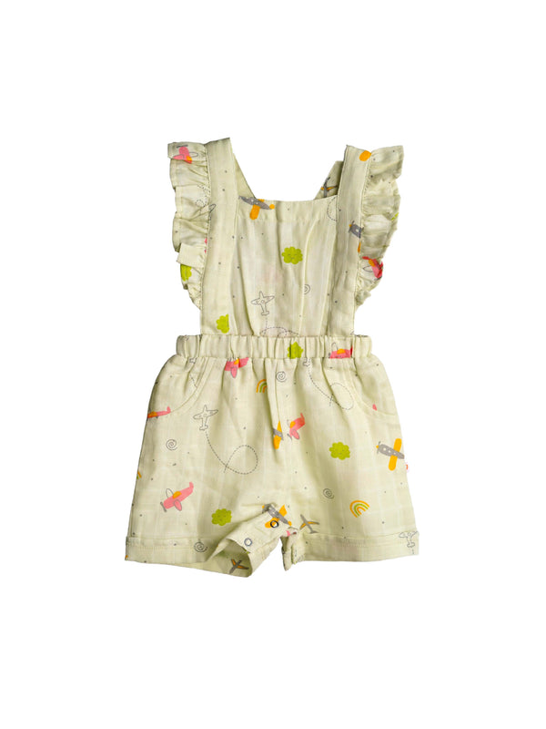 FIRSTIN Muslin Jumpsuit - Aloe Wash Airjet