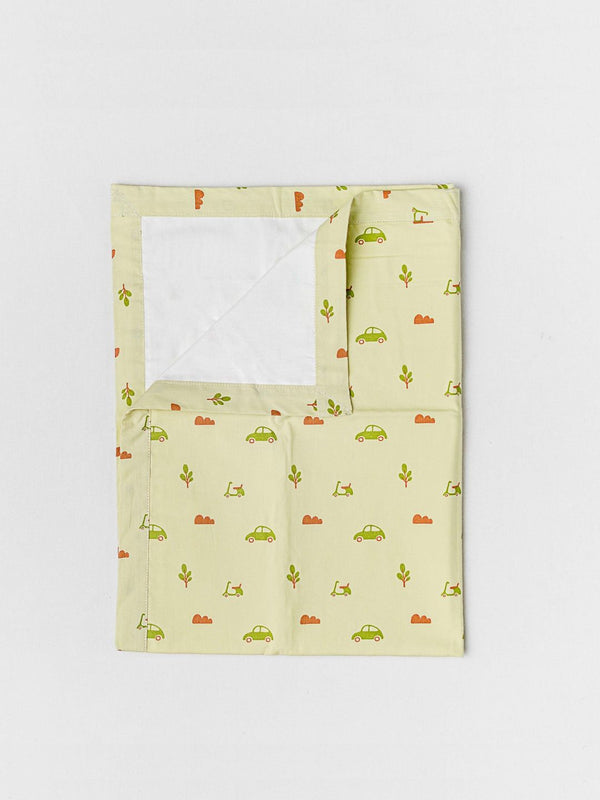 FIRSTIN Poplin Dohar (Mattress Protector/Receiving Sheet) - Aloe Wash Vespa