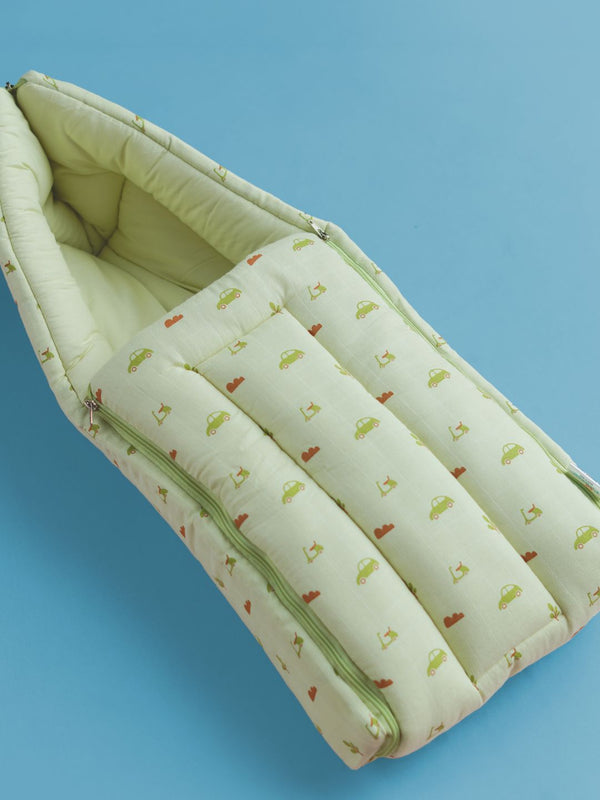 FIRSTIN Aloe Wash Vespa Muslin Baby Carrier Nest