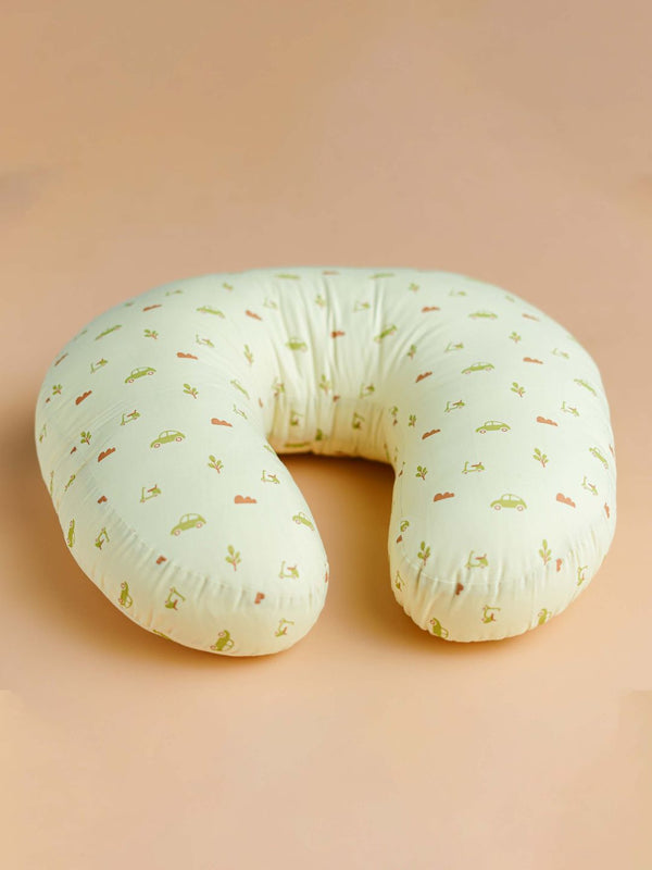 FIRSTIN Poplin Feeding Pillow - Aloe Wash Vespa