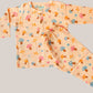 Muslin Pyjamas Set - Apricot Sherbet Mushies