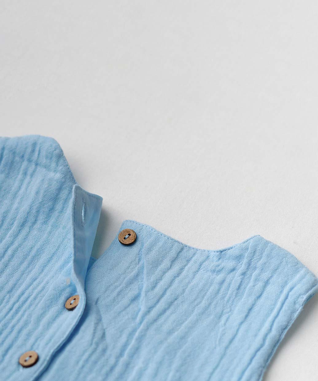 Muslin Bubble Crinkle Grace Frock - Aqua