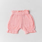 FIRSTIN Muslin Bubble Crinkle Bloomers - Flamingo Pink