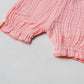 FIRSTIN Muslin Bubble Crinkle Bloomers - Flamingo Pink