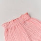 FIRSTIN Muslin Bubble Crinkle Bloomers - Flamingo Pink