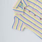 Y/D Muslin Crinkle Breezy Shirt-Shorts Set - Candy Stripe