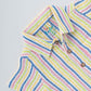 Y/D Muslin Crinkle Breezy Shirt-Shorts Set - Candy Stripe