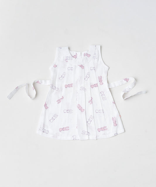 Muslin Pintuck Frock - Bunny