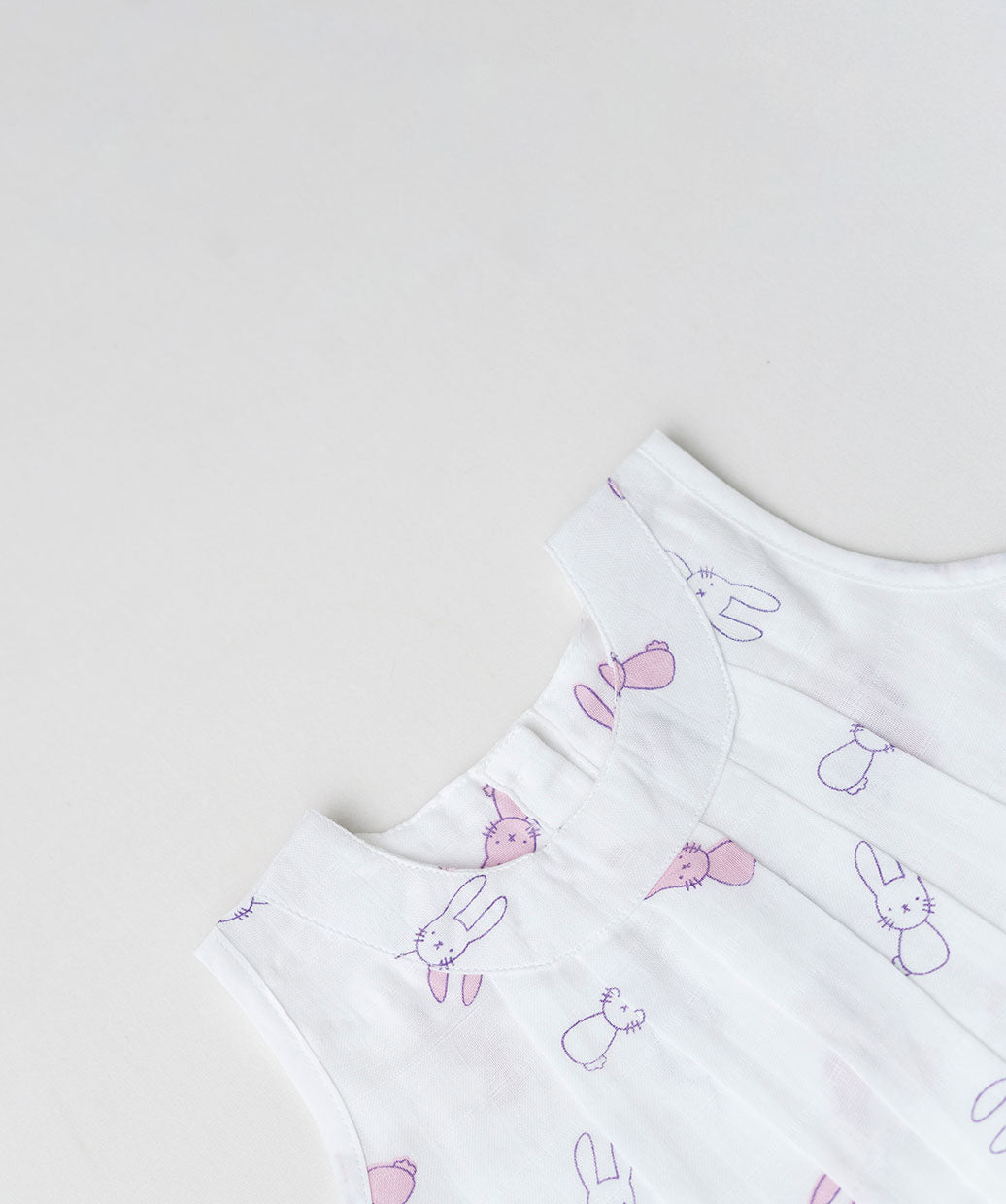 Muslin Pintuck Frock - Bunny