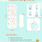 Muslin Burp Cloth (Three Layers) Assorted (Any 2 prints) 2 Pcs Pack Combo A