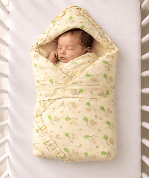 Muslin Vanilla Bunny Kite Baby Wrap Bed