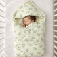 Muslin Yellow Zippy Zibra Baby Wrap Bed