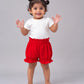 Muslin Bubble Crinkle Bloomers - Carmine