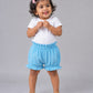 Muslin Bubble Crinkle Bloomers - Aqua