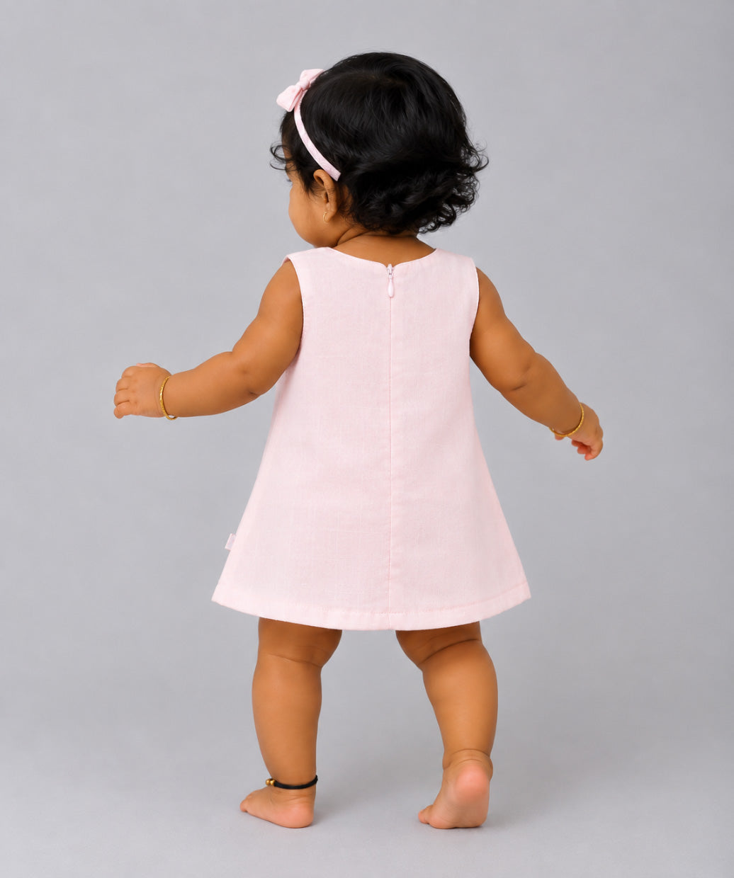 Muslin Boho Frock - Salsa Rose Blushy